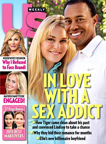 Front cover: Tiger Woods and Lindsey Vonn
