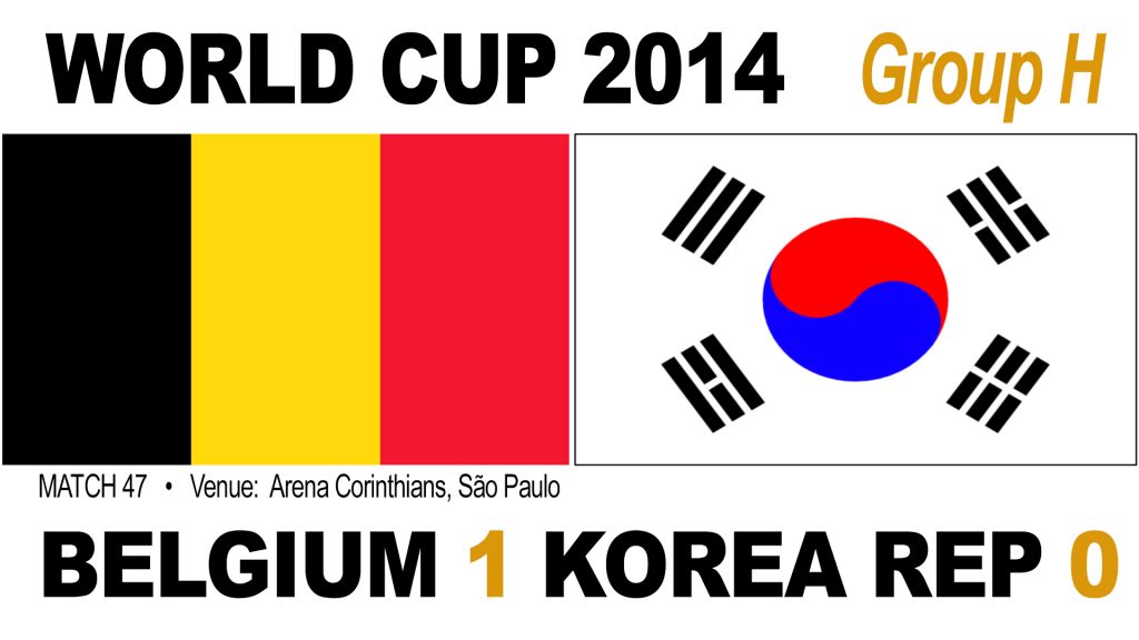 Belgium 1-0 South Korea