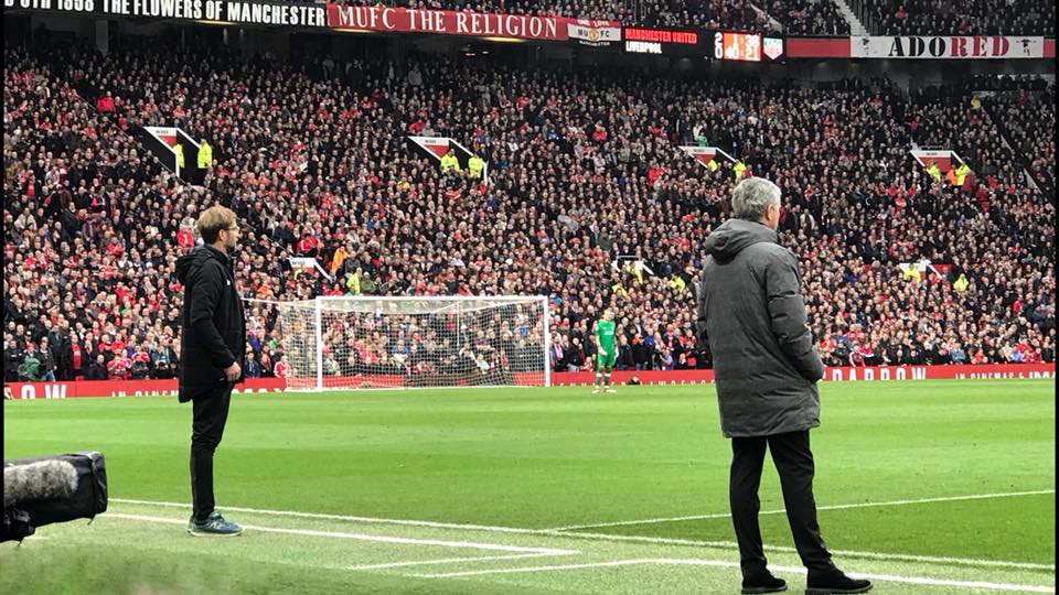 Mourinho got the better of Klopp when United beat Liverpool at Old Trafford