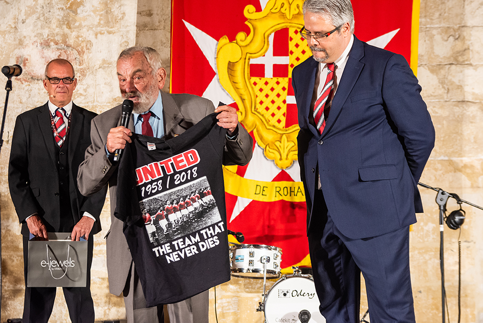 Current President Joseph Tedesco with Founder and the original President John Calleja