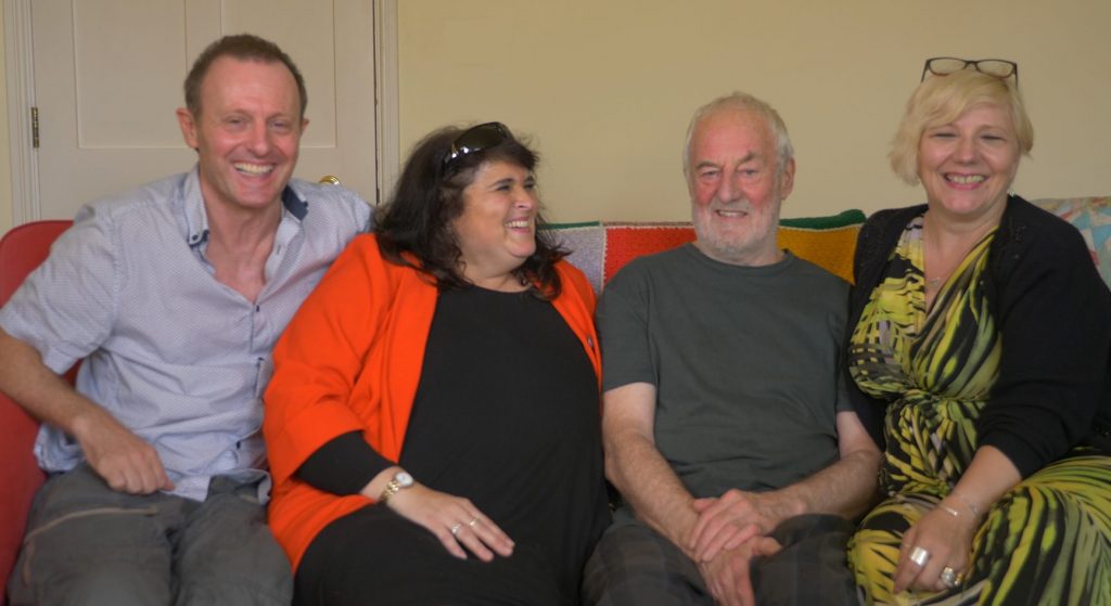 Filmmaker John Gubba, Duncan Edwards' cousin Dusky, actor Bernard Hill and Rose Cook Monk who has written the stage play 'Keeping the Dream Alive'. Photo: © visionsport.tv