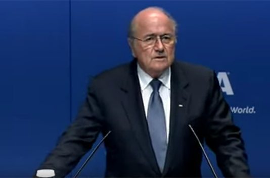 Sepp Blatter under pressure