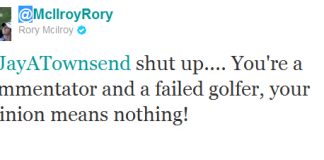 Rory McIlroy defends his caddy on twitter