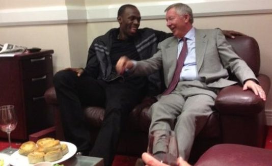 Sir Alex Ferguson and Usain Bolt