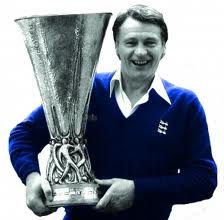 Sir Bobby Robson with the UEFA Cup