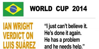 Ian Wright verdict on Suarez bite