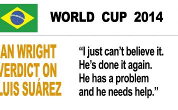 Ian Wright verdict on Suarez bite