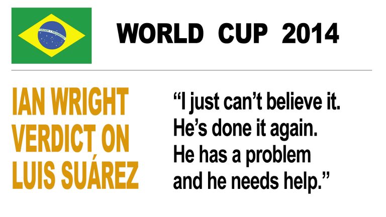 Ian Wright verdict on Suarez bite