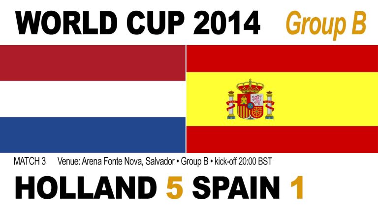 World Cup Match 3: Holland 5, Spain 1