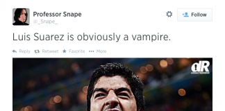 twitter: Suarez the vampire