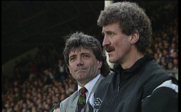 Kevin Keegan pictured here with right hand man Terry McDermott experienced a meltdown live on Sky Sports in his mindgames with Sir Alex Ferguson. An famous episode featured in the DVD Keegan's Kingdom.