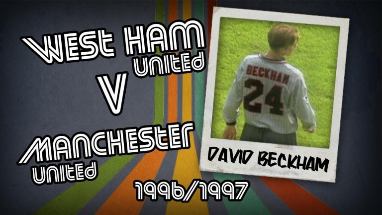 DAVID BECKHAM – West Ham v Man Utd, 96/97 | Retro Goal