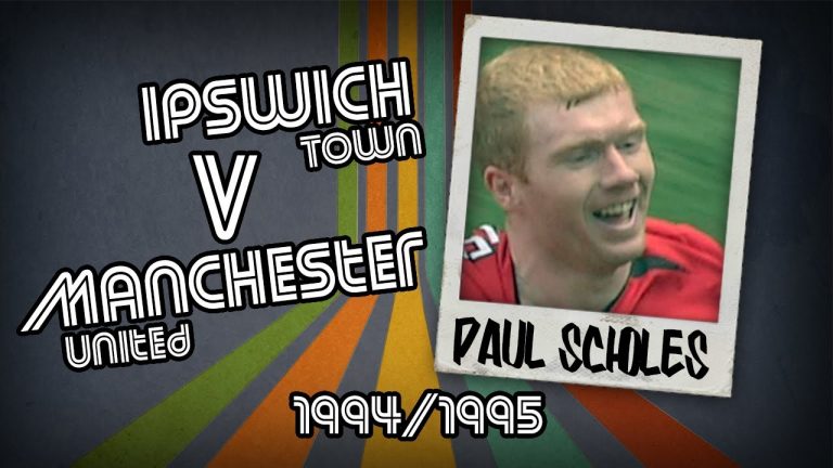 PAUL SCHOLES – Ipswich v Man Utd, 94/95 | Retro Goal