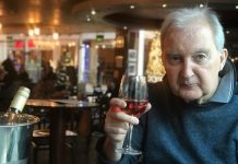 Cheers! Alan Hudson celebrating the 20th anniversary of surviving his horrific 'accident'.
