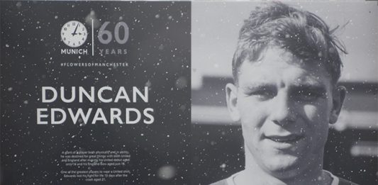 Duncan Edwards - Munich 60 years tribute at Old Trafford