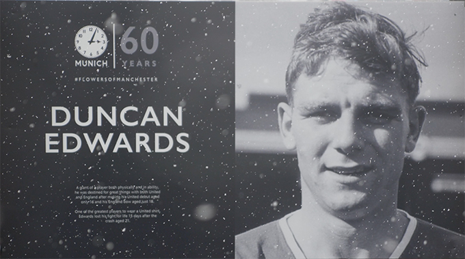 Duncan Edwards - Munich 60 years tribute at Old Trafford
