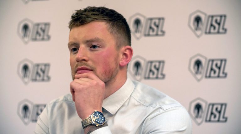 Adam Peaty at ISL launch